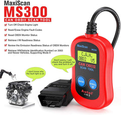 Autel MS300 DTC definitions on screen speed up issue identification.