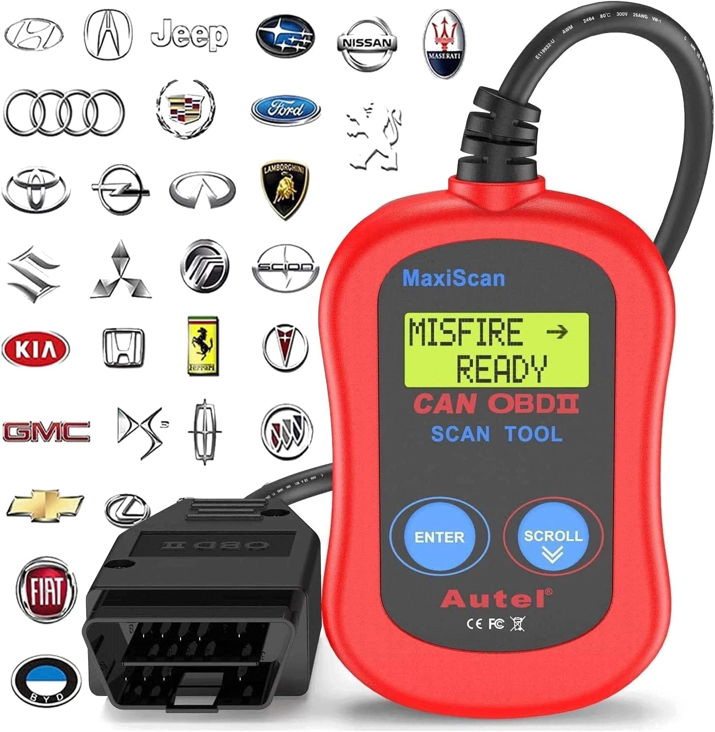 Autel MS300 DTC reading on screen enables quick diagnostics.
