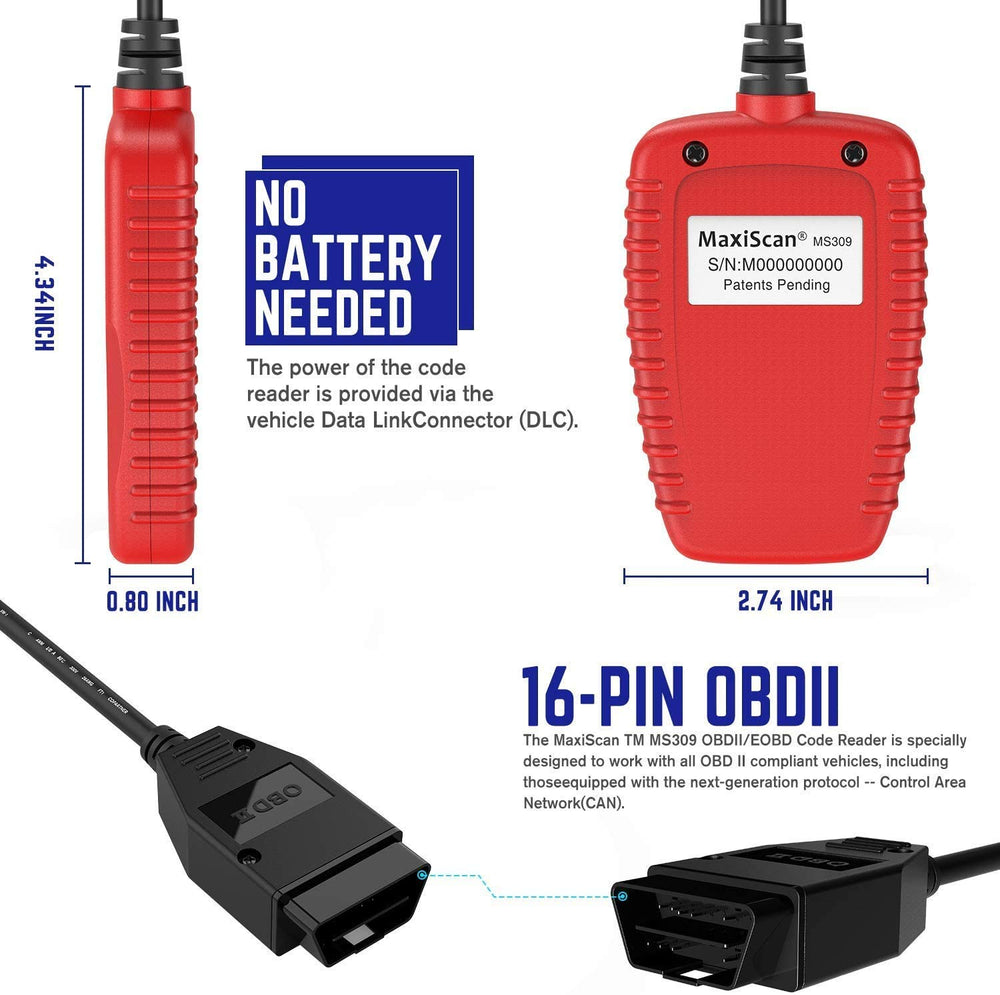 Autel MS309 portable design ideal for on-the-go diagnostics.