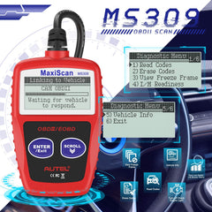 Autel MS309 compact display highlights easy on-screen navigation.