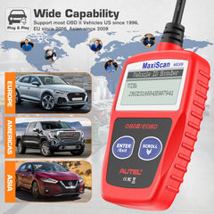 Autel MS309 in use connecting to a vehicle’s OBD-II port.