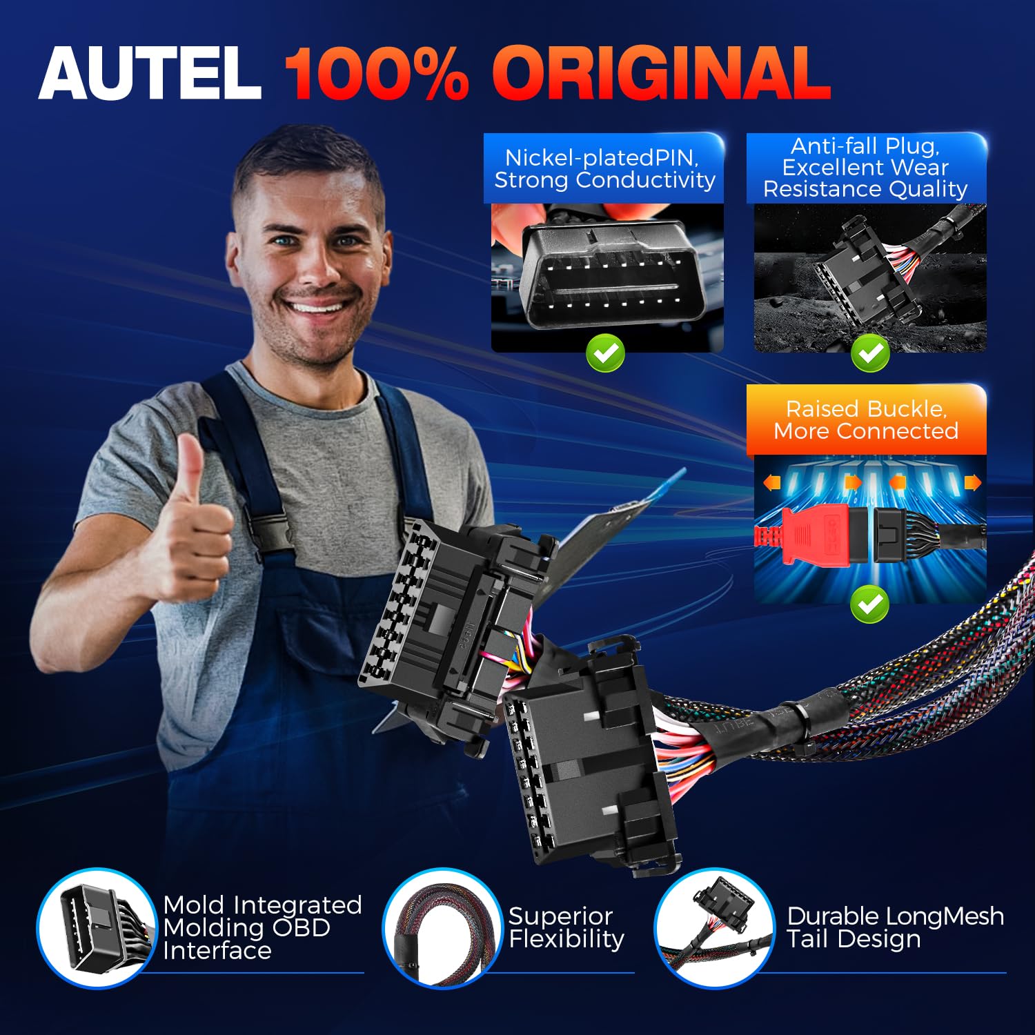 Autel cable featuring high-purity copper core for fast data transmission.