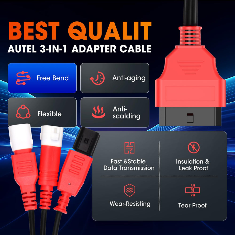 Autel Original durable cable construction designed for repeated plug-and-play use.