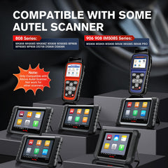 Autel cable with 15-pin to 16-pin dual-row connectors for reliable car scans.