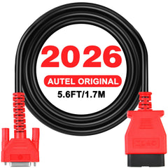 Autel original OBD2 main test cable shows 5-6ft reach for flexible diagnostics.