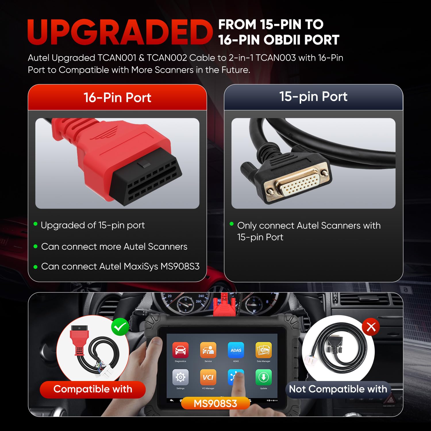 Autel TCAN003 quick-start guide image for installation