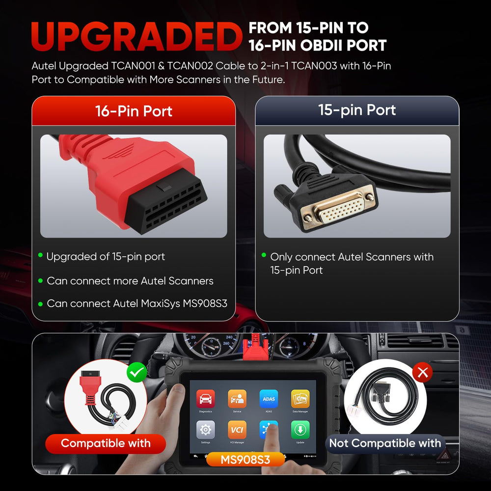 Autel TCAN003 quick-start guide image for installation