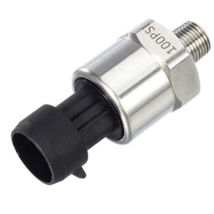AUTEX 100psi transducer front view showing compact 316 stainless steel body for oil sensing