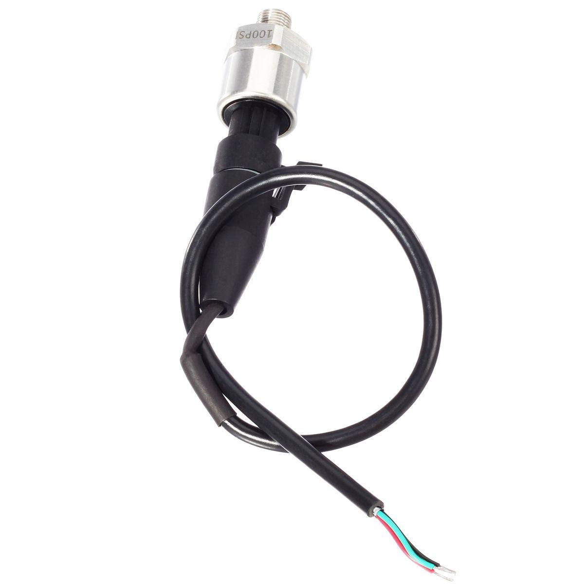 AUTEX 100psi transducer in use in a pressure line setup for monitoring