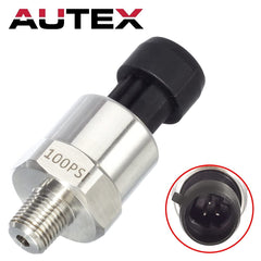 AUTEX 100psi transducer side view highlighting rugged construction for durable use