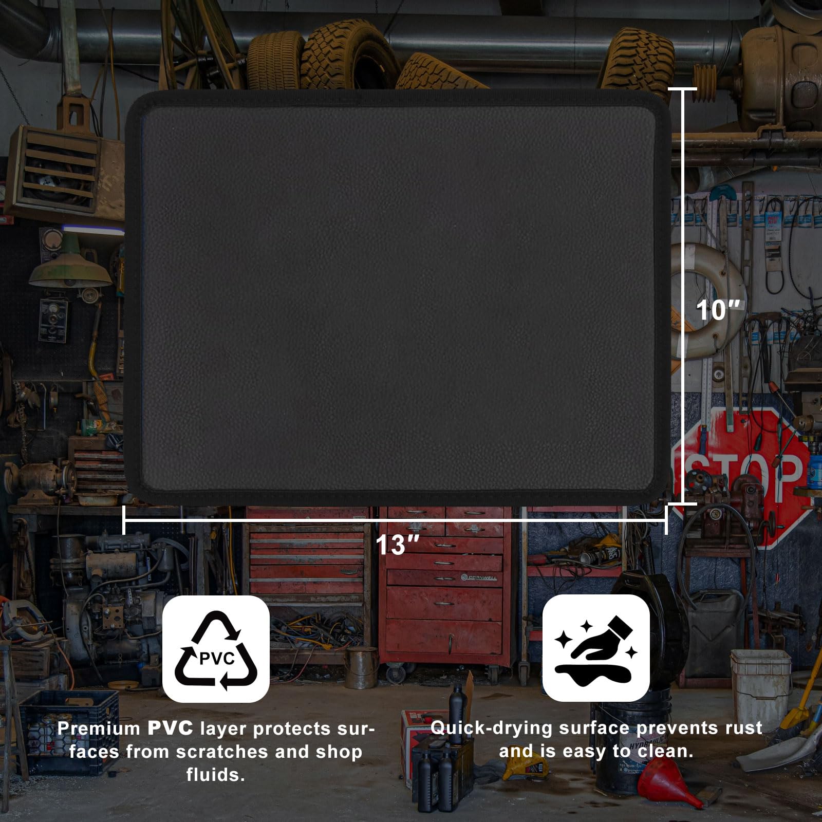 AutGuangel workbench mat keeps sockets and wrenches within easy reach.