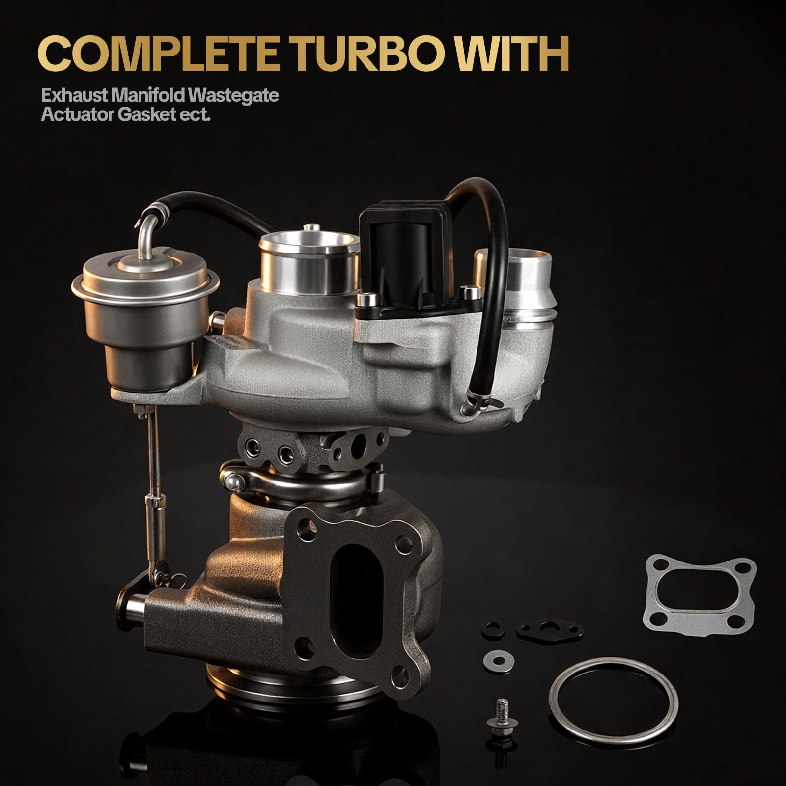 Close-up of AUTISTOP turbocharger installation showing precise fitment.