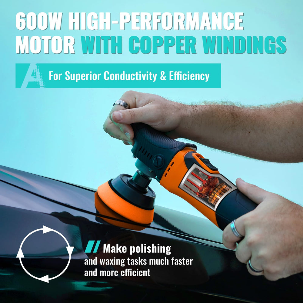 AUTIWOZ Mini Buffer Polisher 3m cord enables flexible setup