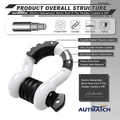 AUTMATCH galvanized and powder-coated finish resists rust in harsh weather.
