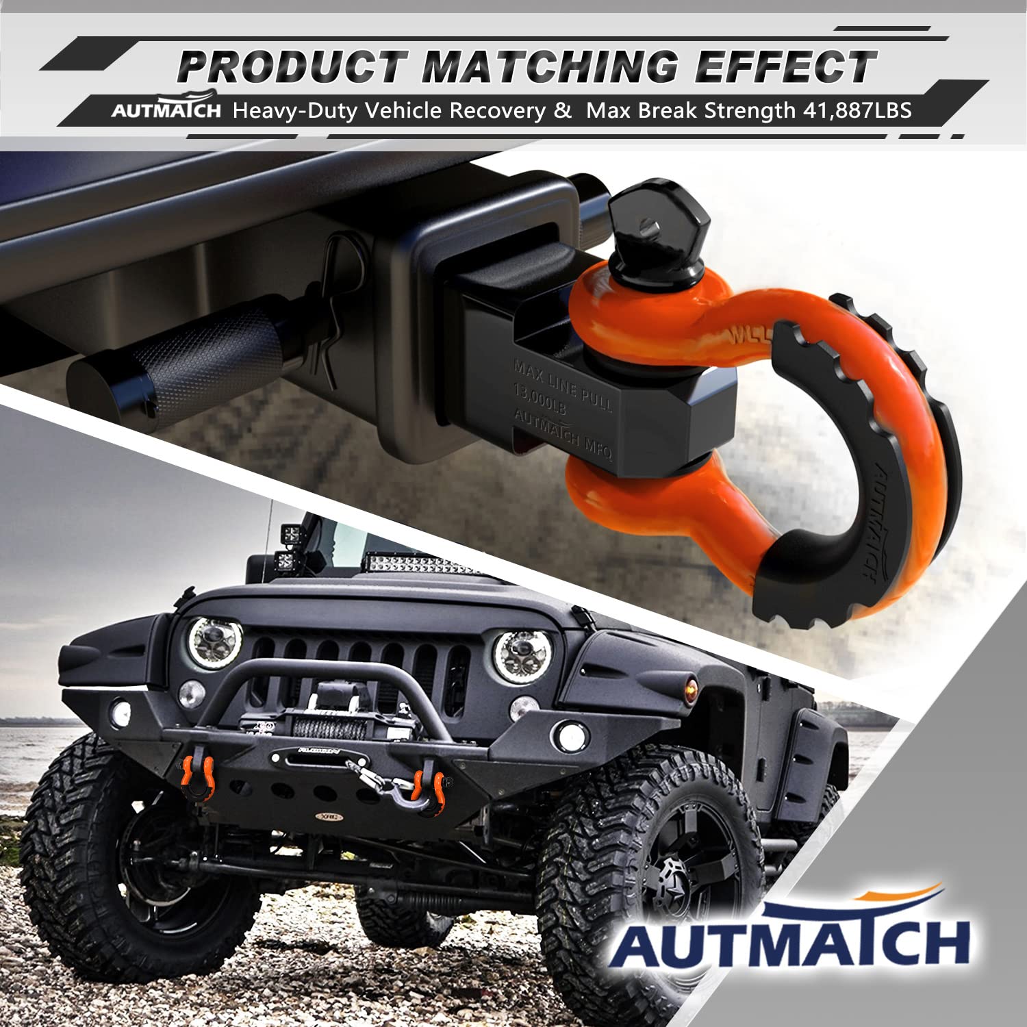 AUTMATCH orange and black finish stands out in outdoor settings and tools