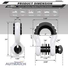 AUTMATCH rubber shackle isolators cushion mounts and reduce rattling.