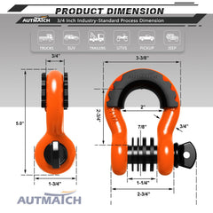 AUTMATCH shackle isolators rubber reduce rattling and protect bumper points