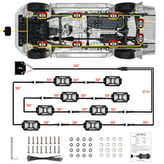 Auto Buero 2-pack connectors extension wires enable flexible, wide-area installations
