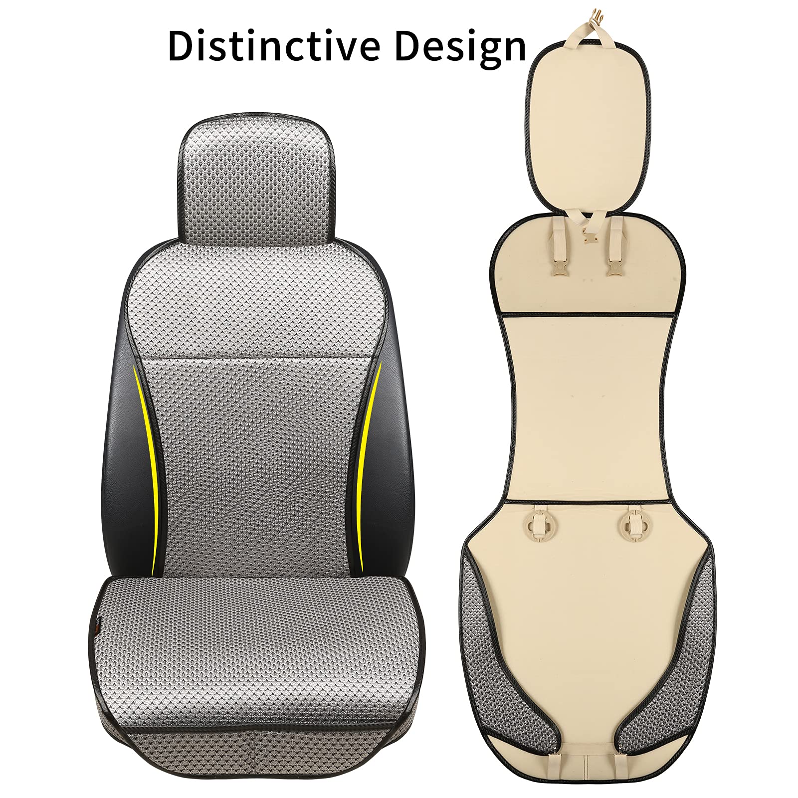 Auto Newer anti-slip suede bottom keeps the cover secure during driving