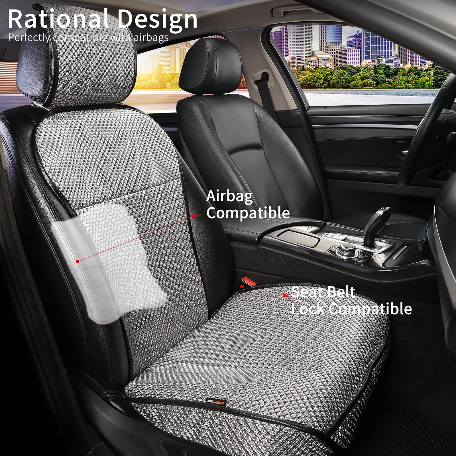 Auto Newer easy install in three steps for quick setup of the seat cover