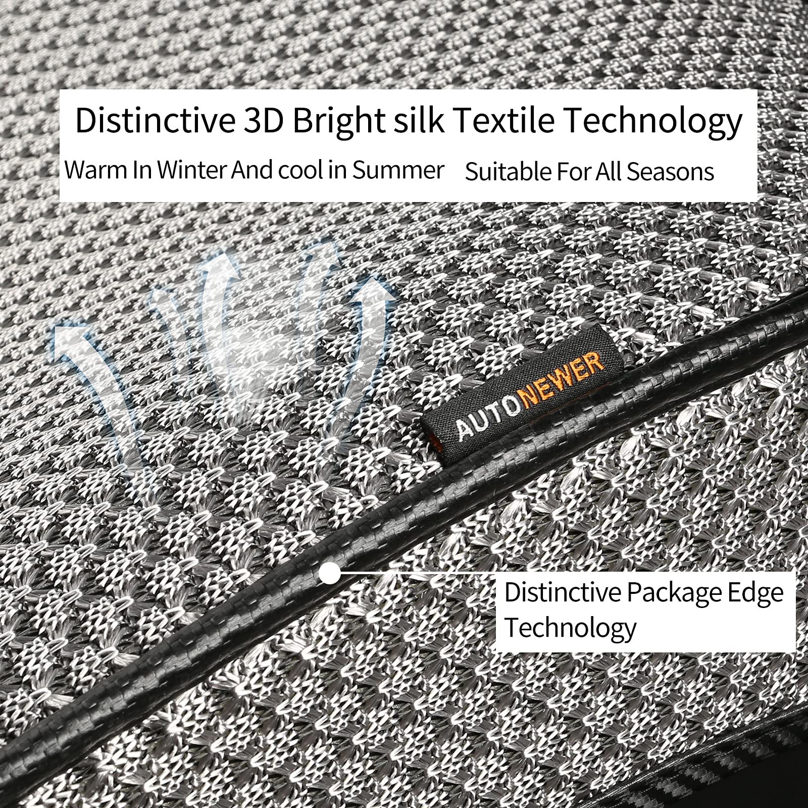 Auto Newer full-wrapped edge bottom seat cover providing neat protection and tailored look