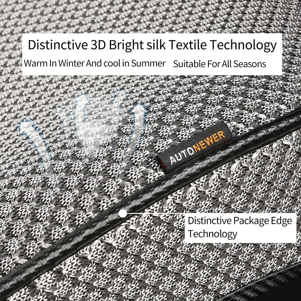 Auto Newer full-wrapped edge bottom seat cover providing neat protection and tailored look