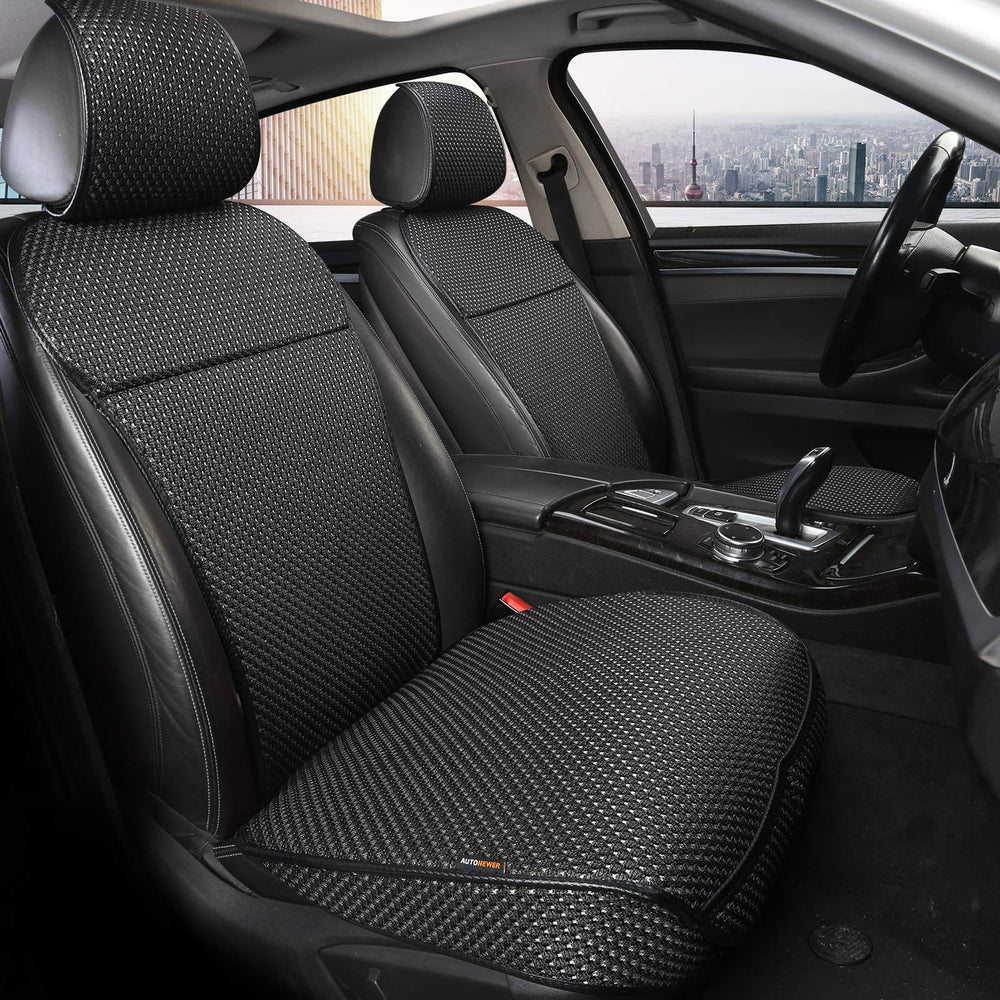 Auto Newer luxury breathable seat cover with full wrap edge protects original upholstery.