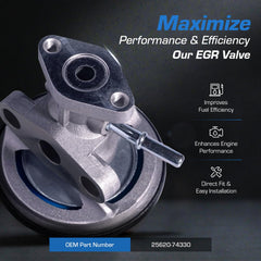 EGR valve gasket included to ensure proper seal during installation.
