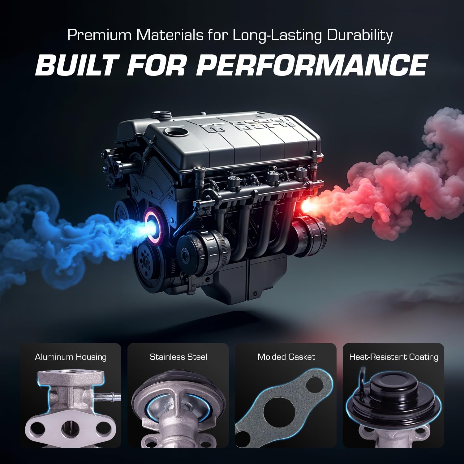 Plug-and-play EGR valve assembly for straightforward fit.