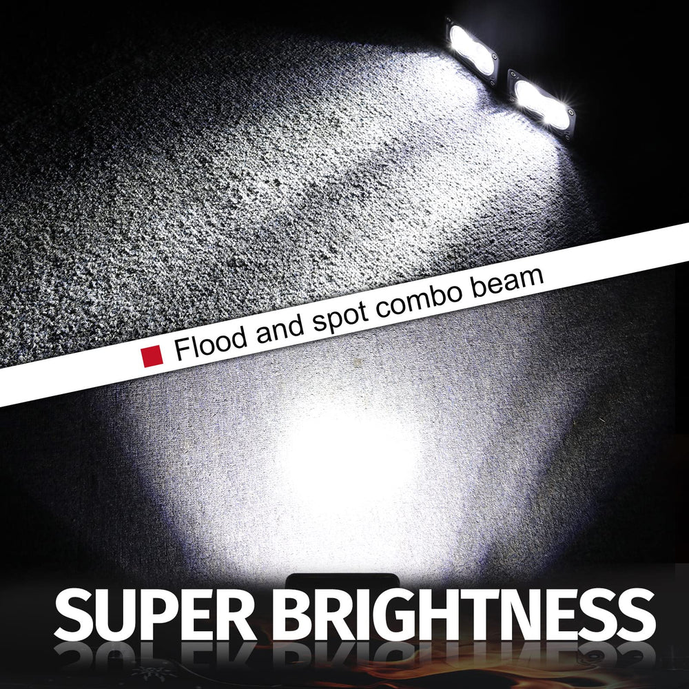 Auto Power Plus 3 inch LED pod light wide beam for broad illumination
