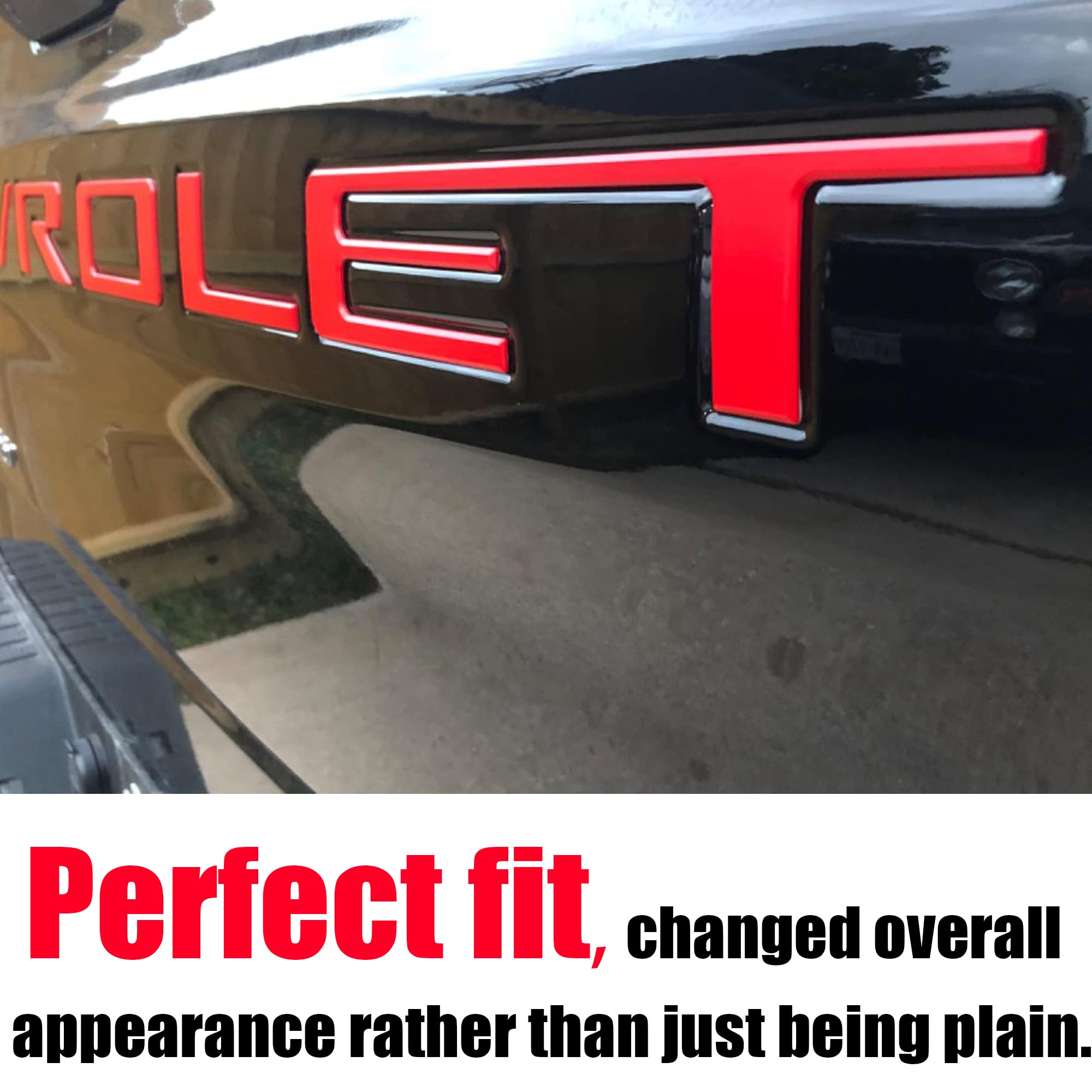 Auto Safety tailgate letters easy installation for quick customization.