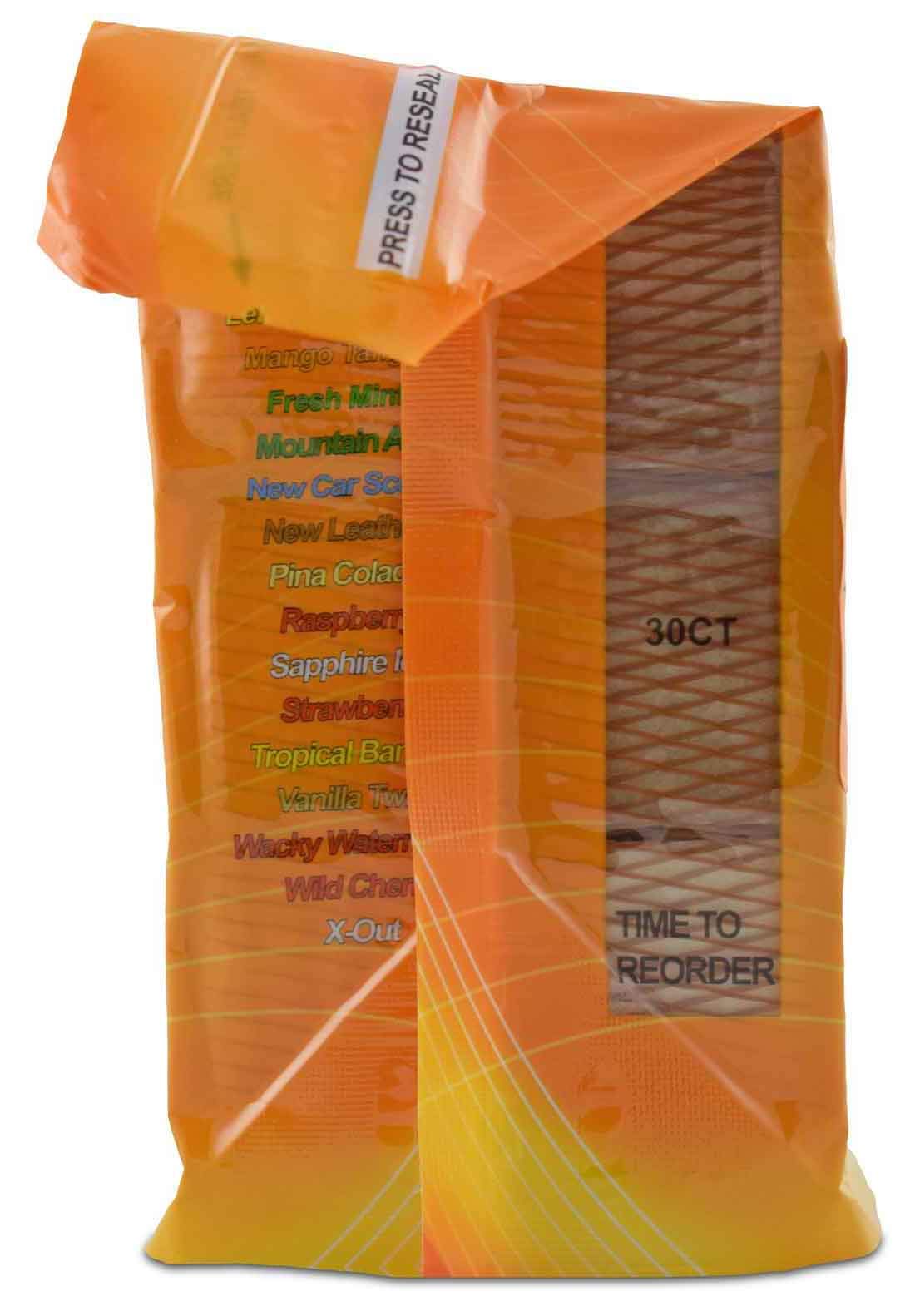 Auto Scents leather scent air freshener pads in office space for a refreshed environment