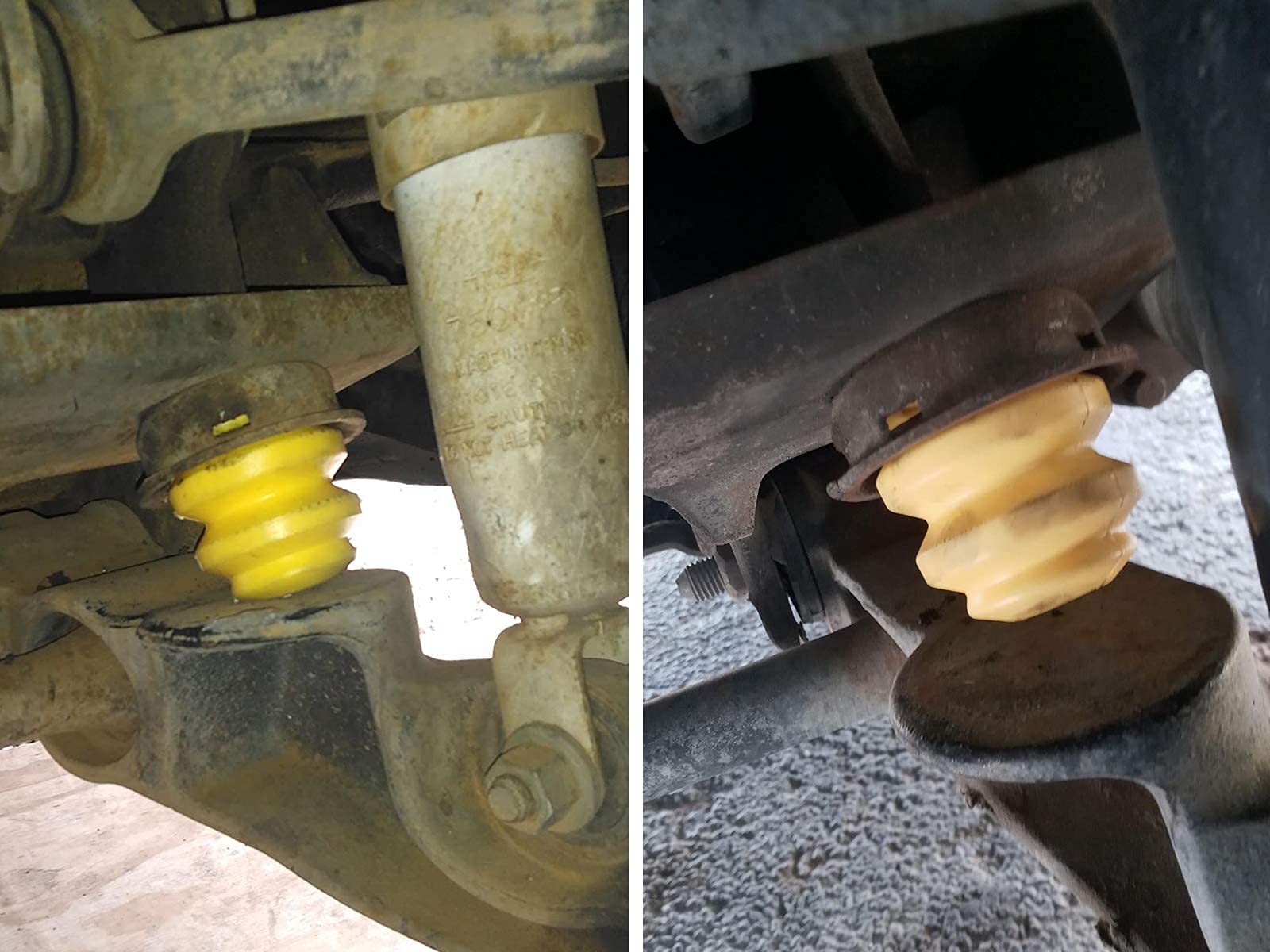 Autoacc front bump stop on Suburban installed for steady stability.