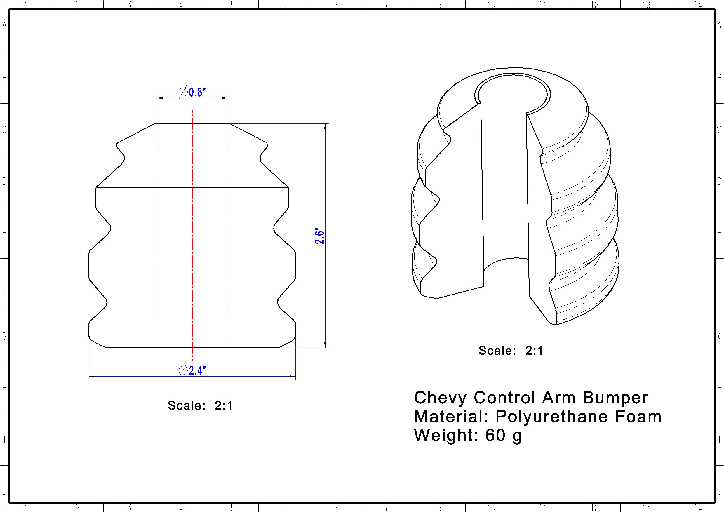 Autoacc front bump stop on Silverado/Sierra for reduced bottoming