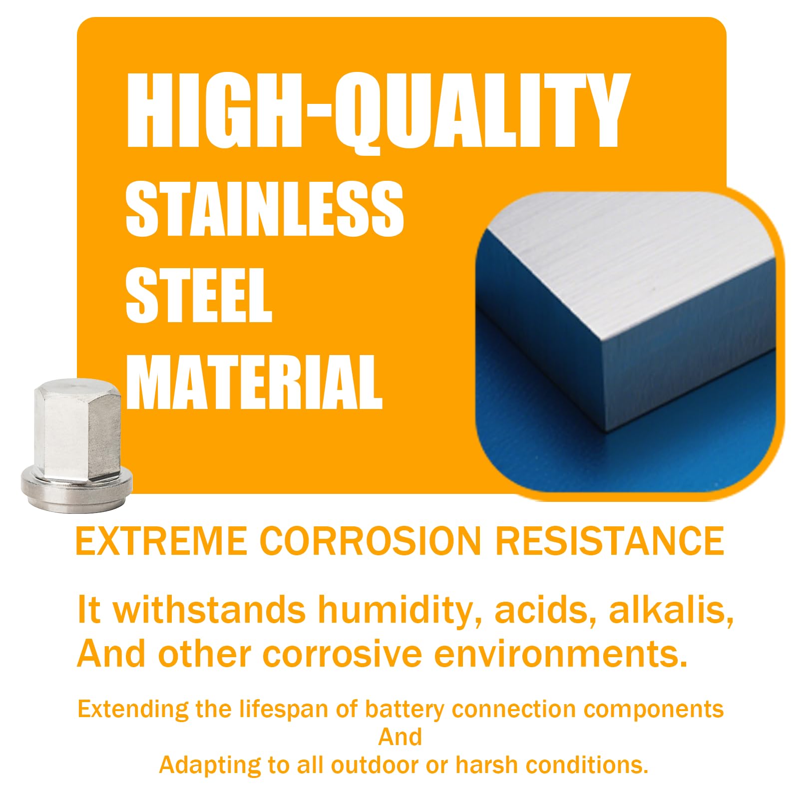 AutoAlly 6015-010 closed nut protects threads from debris during installation.