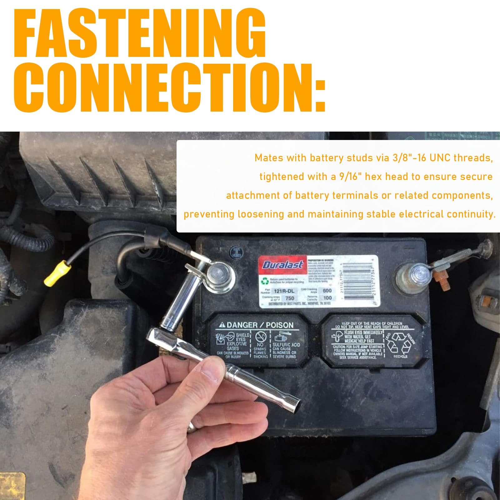 AutoAlly 6015-010 corrosion-resistant stainless steel withstands moisture and humidity.