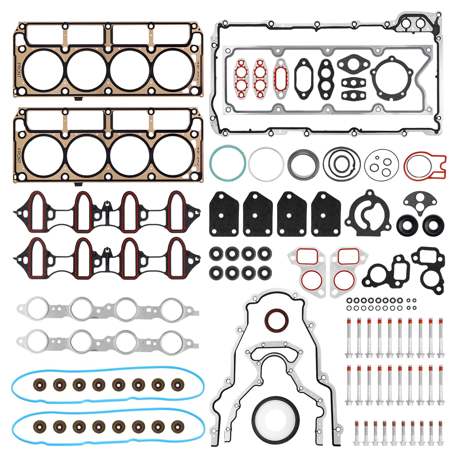 AUTOBABA 5.3 head gasket bolts ES72220, OEM-grade hardware for secure installation.