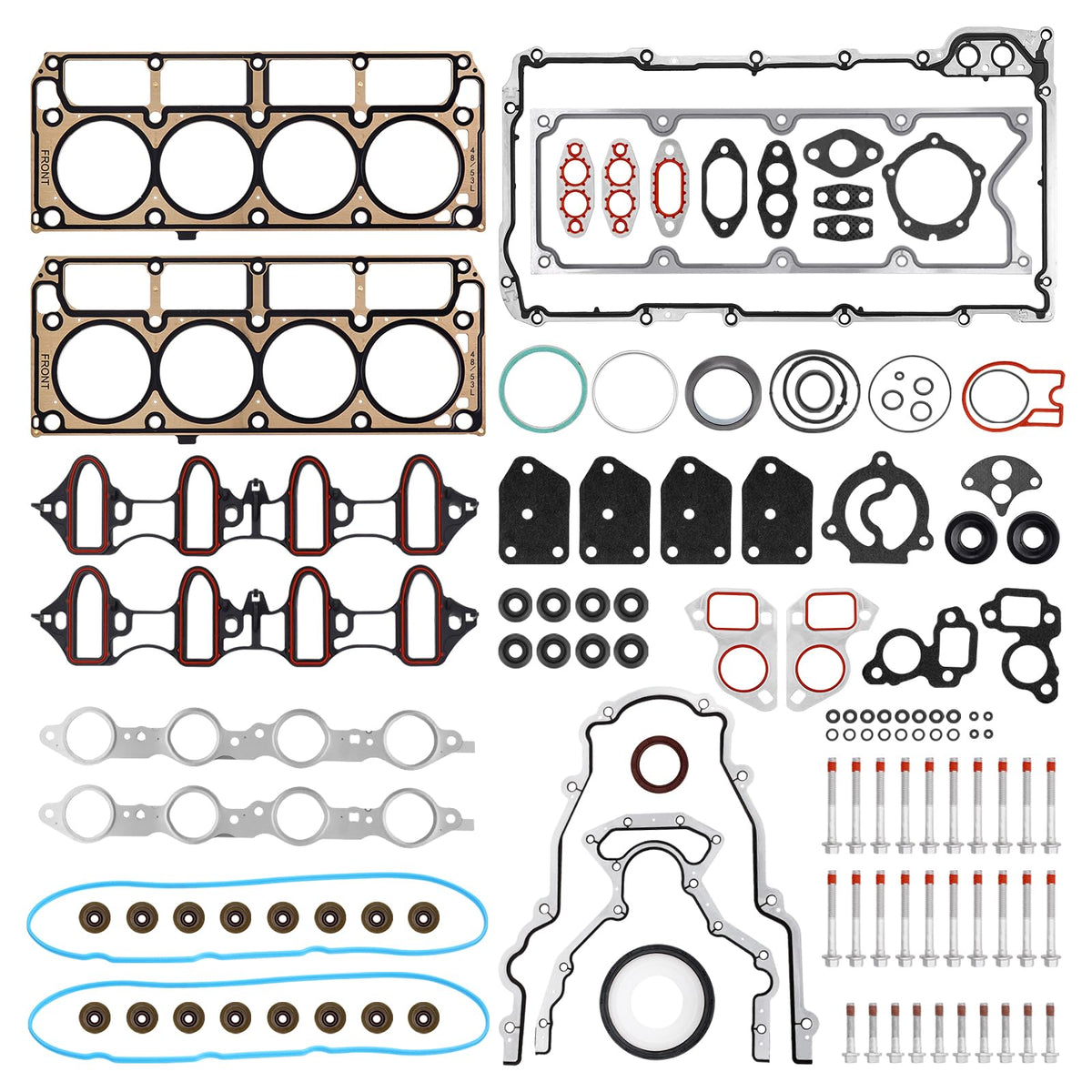 AUTOBABA 5.3 head gasket bolts ES72220, OEM-grade hardware for secure installation.