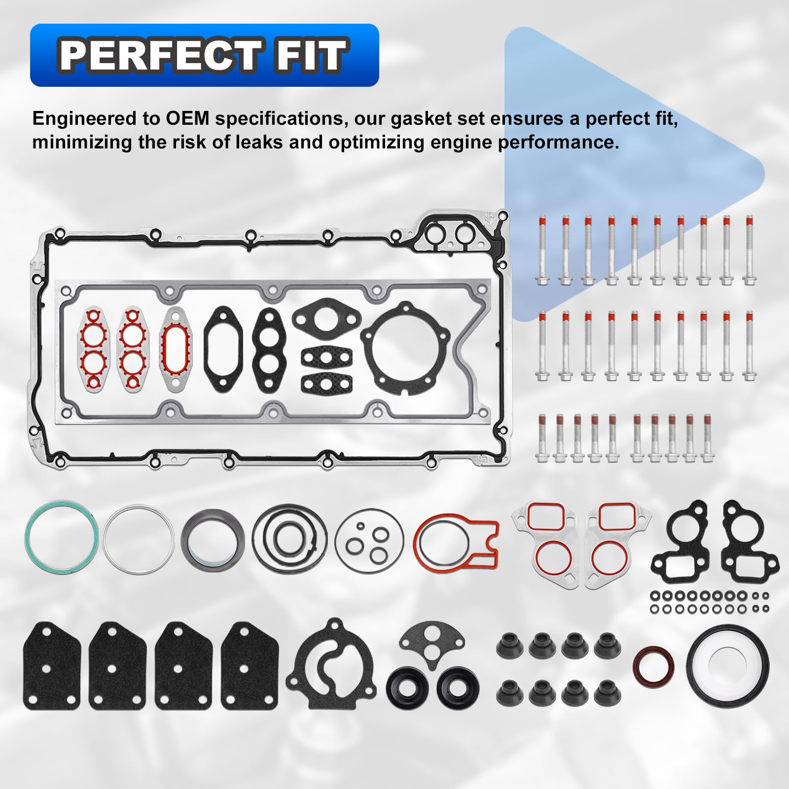 AUTOBABA 5.3 damping plug heads, support engine seal integrity.