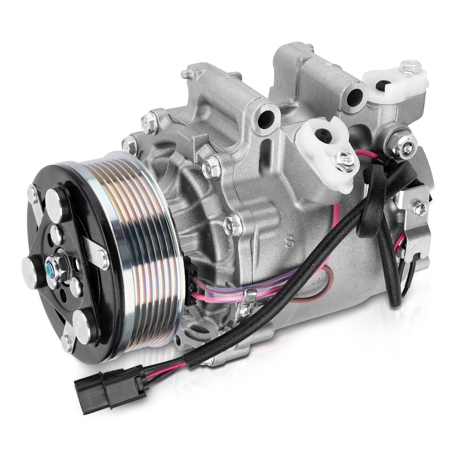 AUTOBABA AC compressor with clutch front view enables direct-fit Honda Civic cooling performance