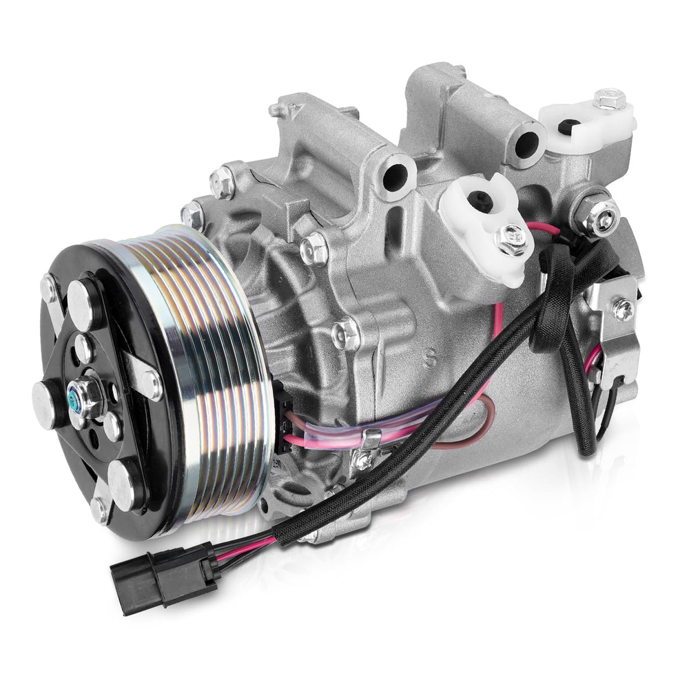 AUTOBABA AC compressor with clutch front view enables direct-fit Honda Civic cooling performance
