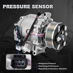 AUTOBABA AC compressor with clutch OE-number label aids correct part identification