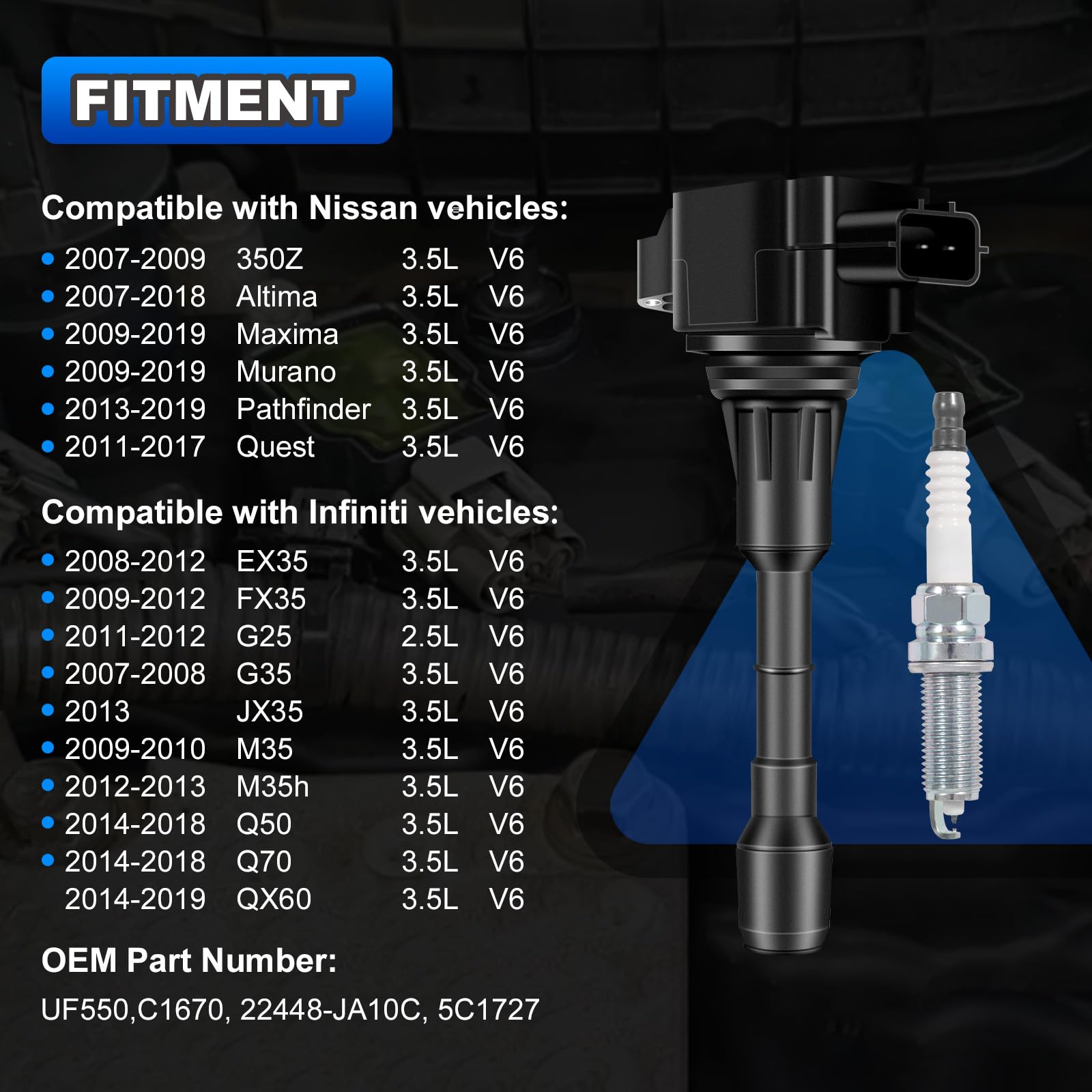AUTOBABA coil packs label highlights compatibility and OEM-style fit.