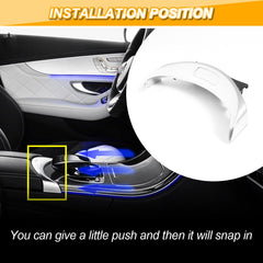 AUTOBABA console-cover fitment area closeup demonstrates easy snap-in design.