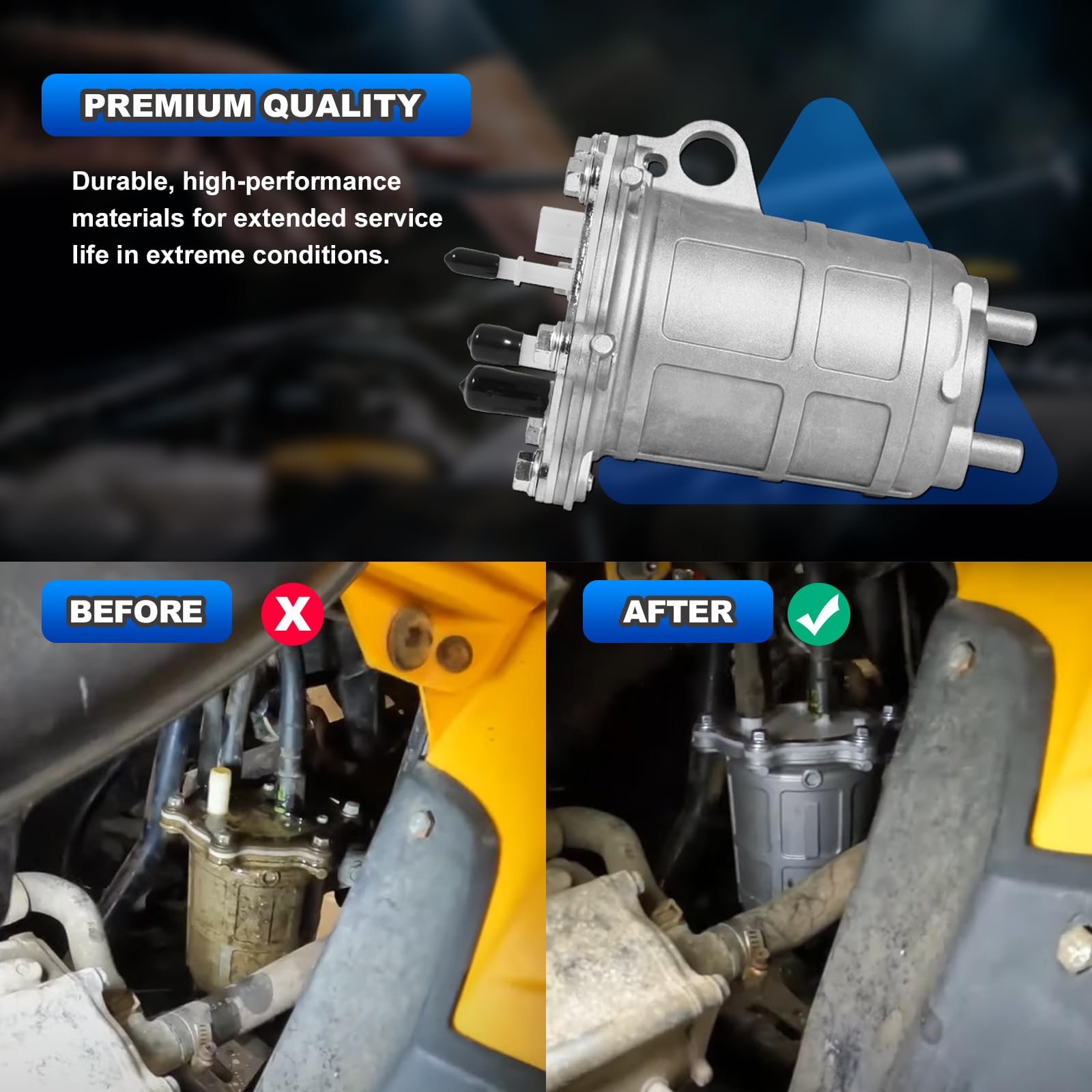 AUTOBABA fuel pump assembly closeup highlights durable construction and precision parts.