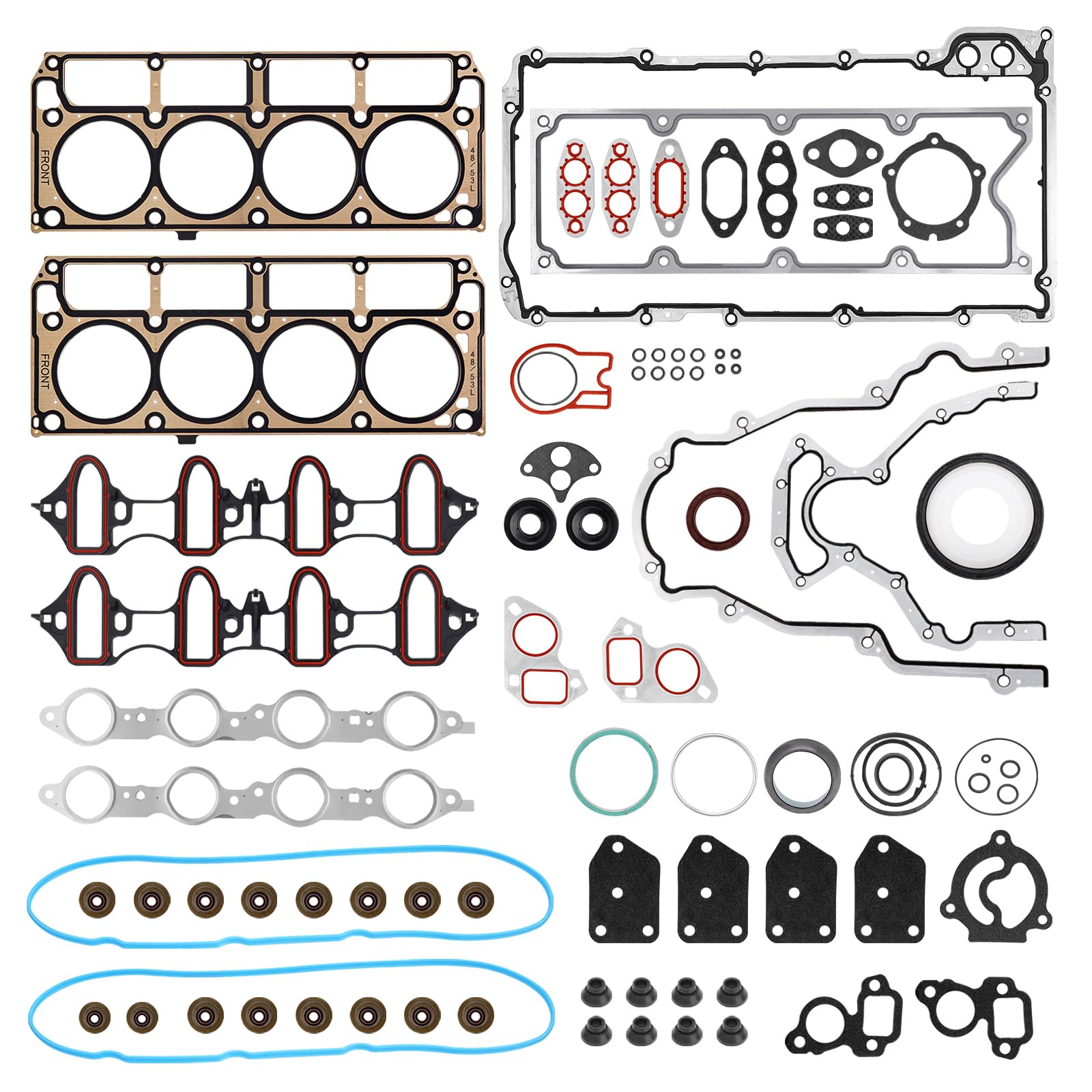 AUTOBABA full head gasket kit package showing seal components for durable engine sealing.