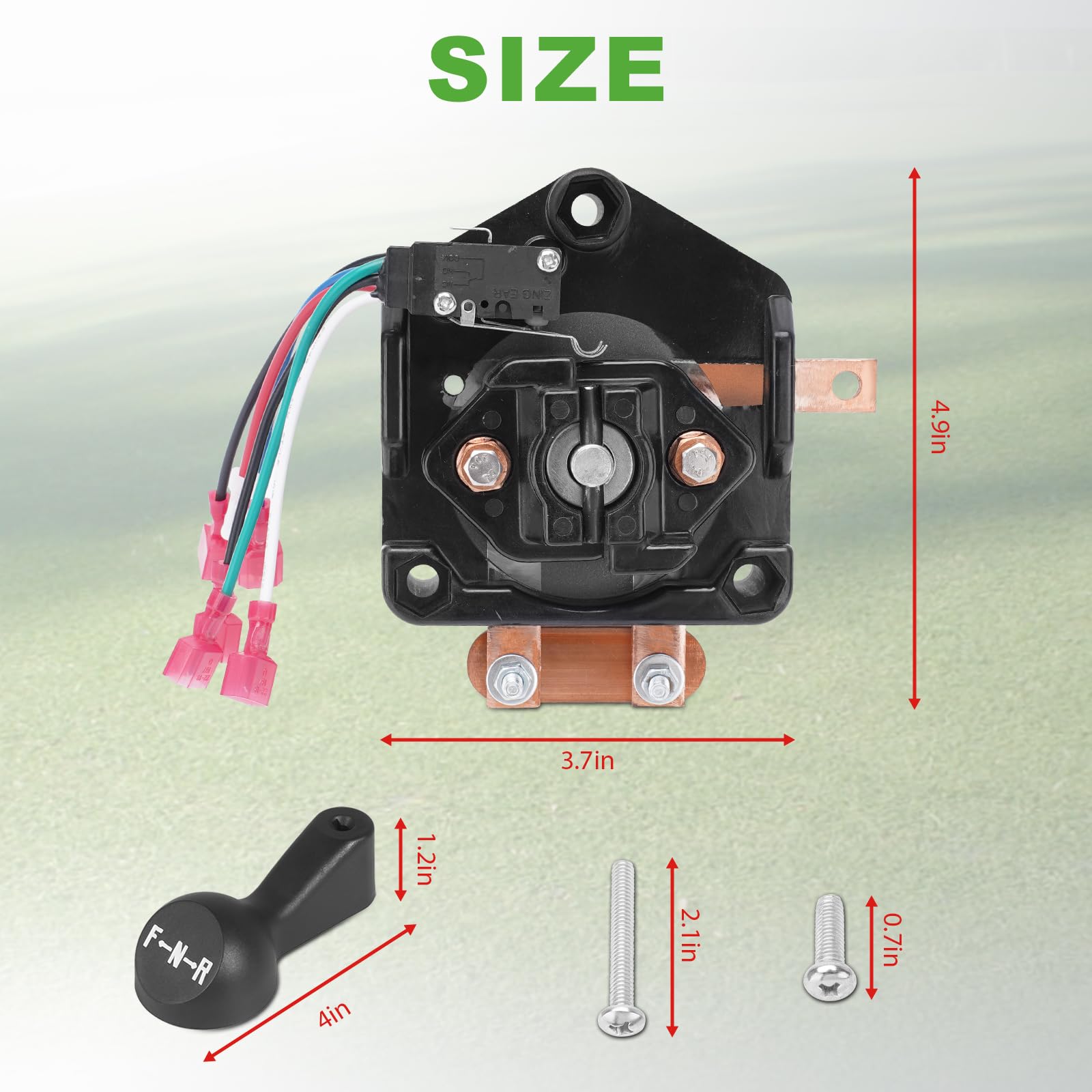 AUTOBABA installation kit for F&R switch includes screws and nuts.