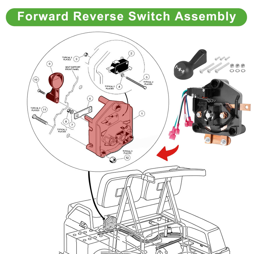 AUTOBABA switch housing with metal and reinforced plastic design.