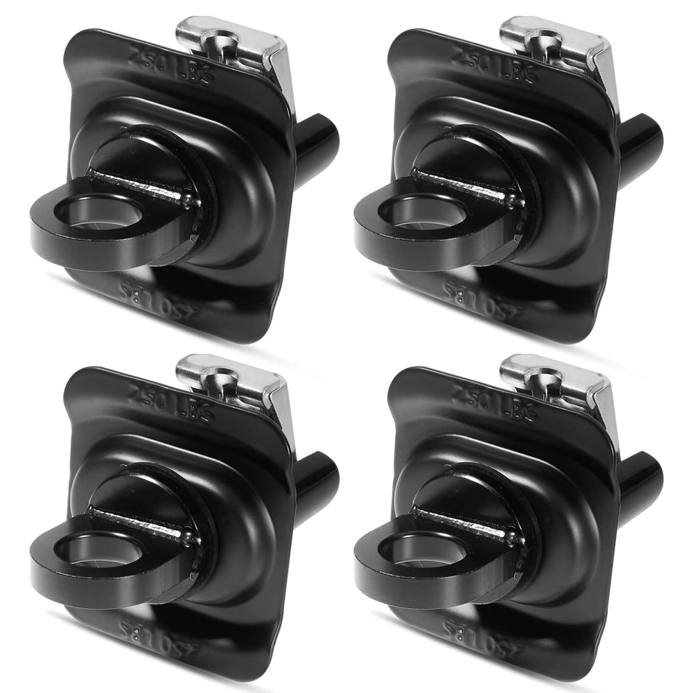 AUTOBABA truck bed tie down anchor assembly secures cargo in the bed.