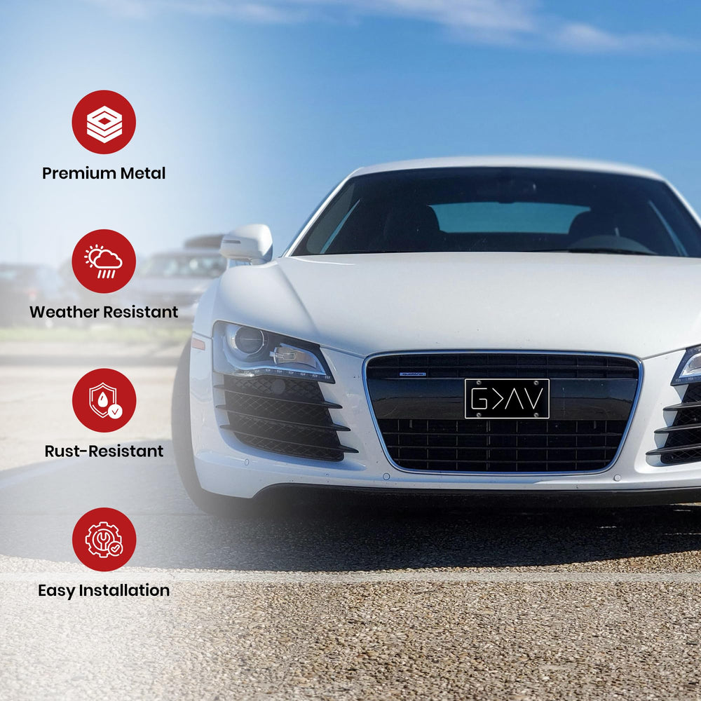 Autobase front license plate as a thoughtful gift idea for car lovers